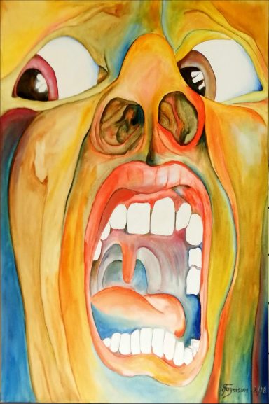 Öl au Leinwand 80x80cm (verkauft) Giant